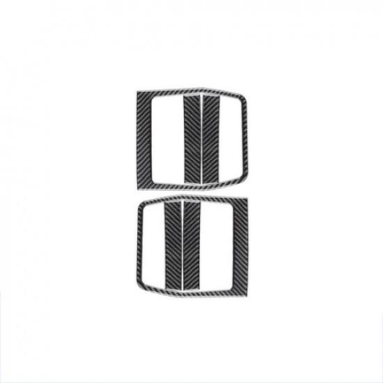 Set Carbon Fiber Car Inner Door Handle Decoration For Dodge Challenger 12 13 14