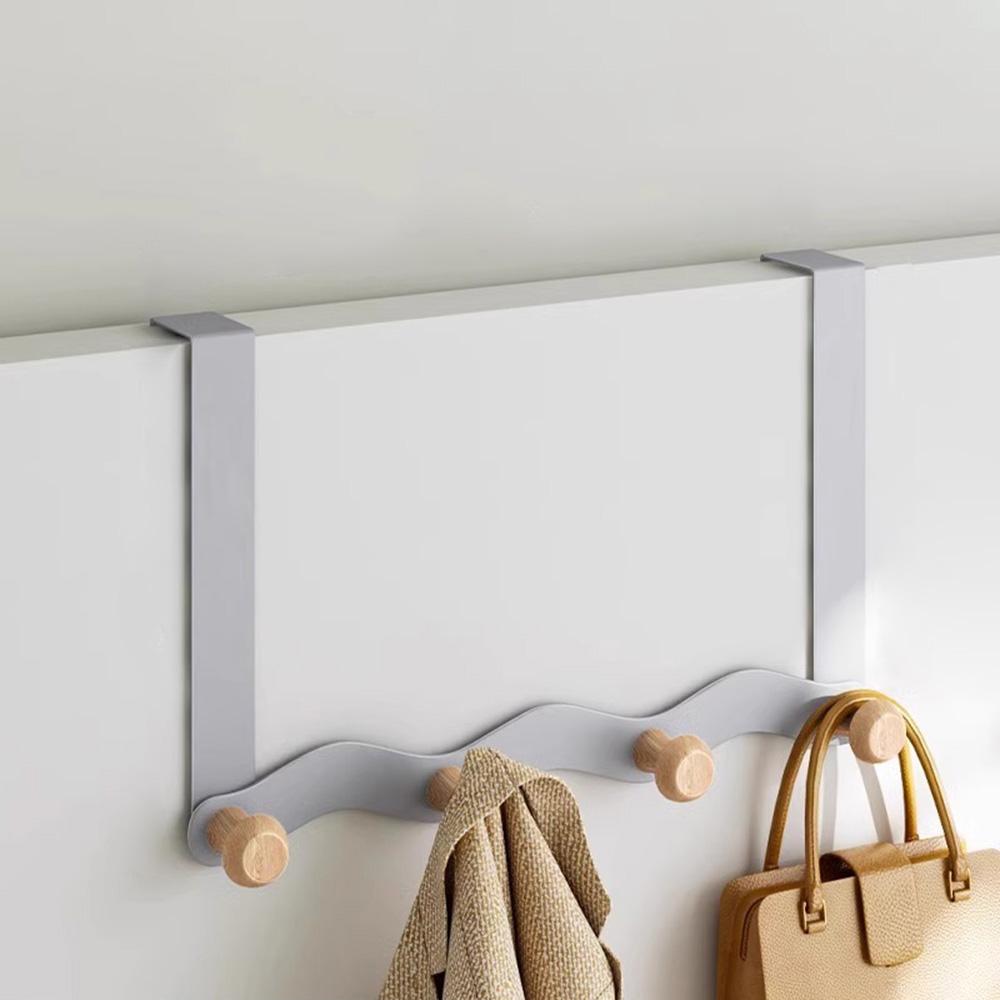 Надверная вешалка для одежды, настенная, 4 крючка, многофункциональный органайзер для хранения, вешалка для спальни, прихожей A