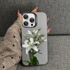Lily Flowers Phone Case For iPhone 16 15 14 13 12 11 Pro Max X XR XSMAX 8 7 Plus Matte Shockproof Back Cover