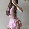 1011 new swimsuit women's split skirt conservative belly and thin small fresh ins wind hot spring vacation swimming