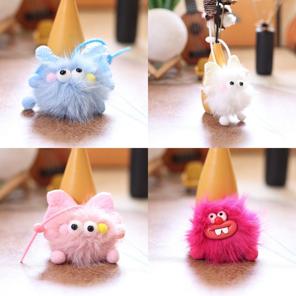 Coal Cute Little Ball Pendant With Bucktooth And Bow Design For Kids Teen And