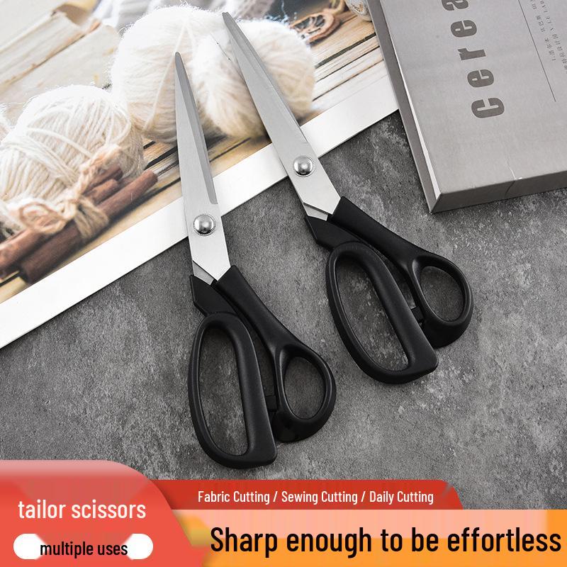 Stainless Steel Multi-Purpose Craft and Fabric Scissors 8-inch Black