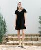 Lora Lora Ribbon Lace Mini Onepiece Black