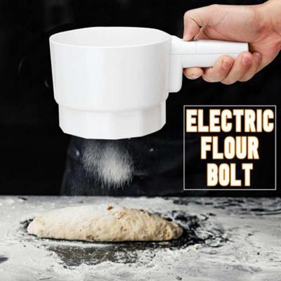Battery Operated Sifter  Cup Shape Mechanical Flour Sieve Electrical Flour Sifter Shaker Powder Sifter Icing Sugar Shaker