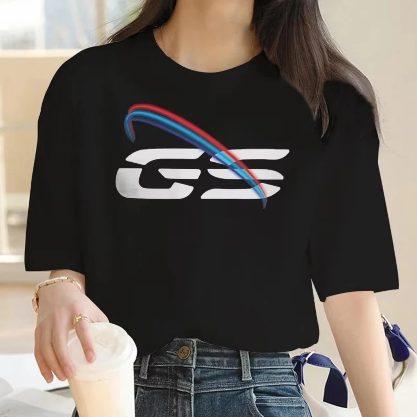 2025 GS LIGHT Women s T Shirt GS Grunge Motorcycle BRUSHES Short Sleeve Cotton Tees Retro Sports Tops Y2k T-shirt Men s Clothing S