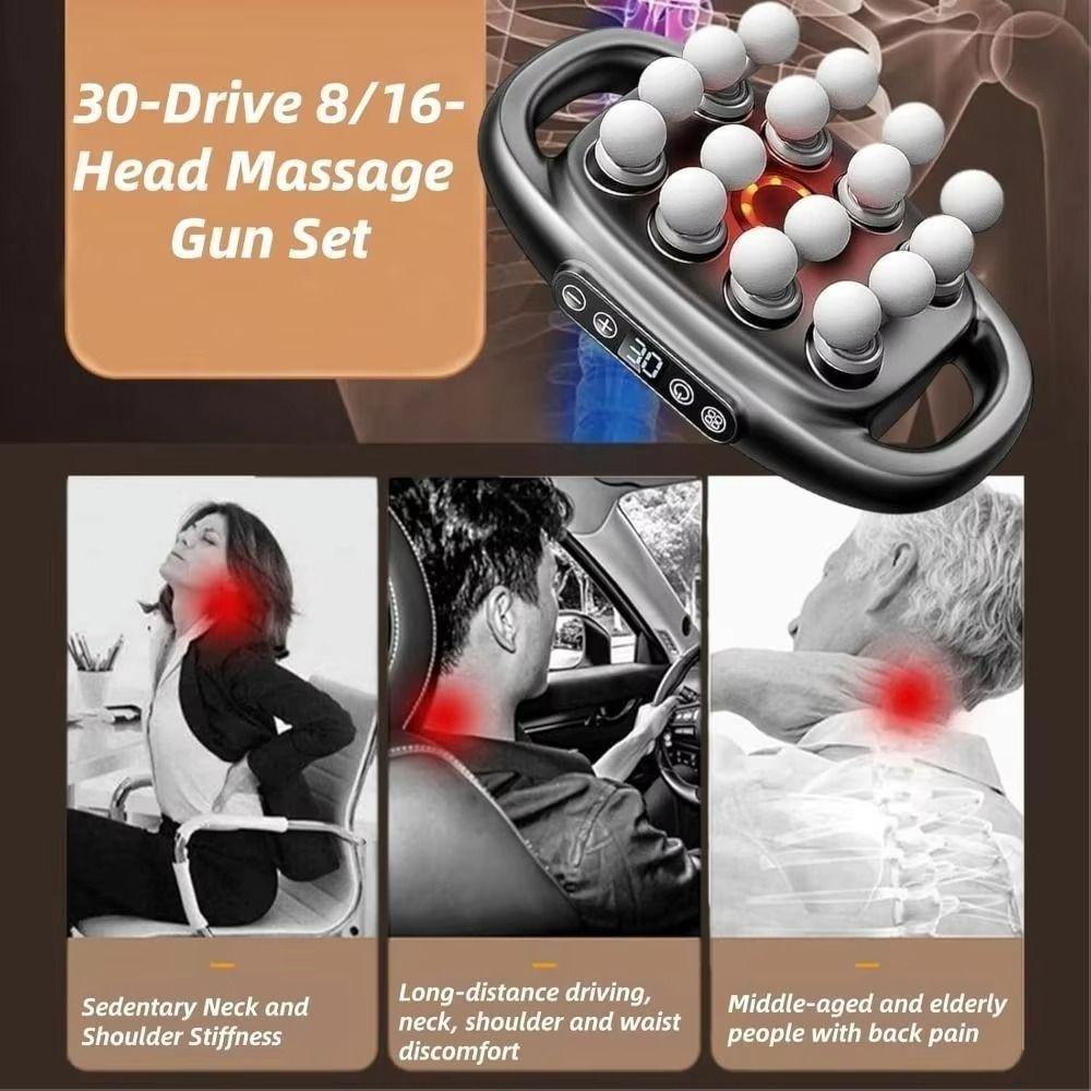 High Frequency Fascia Equipment Electric Waist Massager Body Massage Machine  for Muscle Relaxation