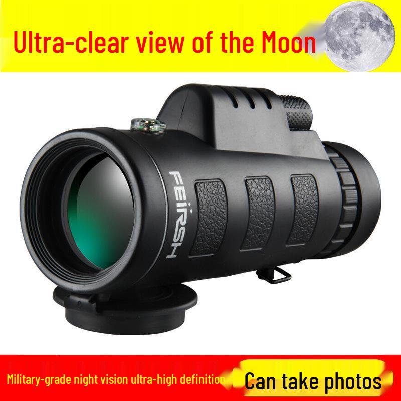 High-Magnification HD Night Vision Monocular for Stargazing & Moon Photography – Dual-Use Day/Night with Mobile Phone Integration for Adults