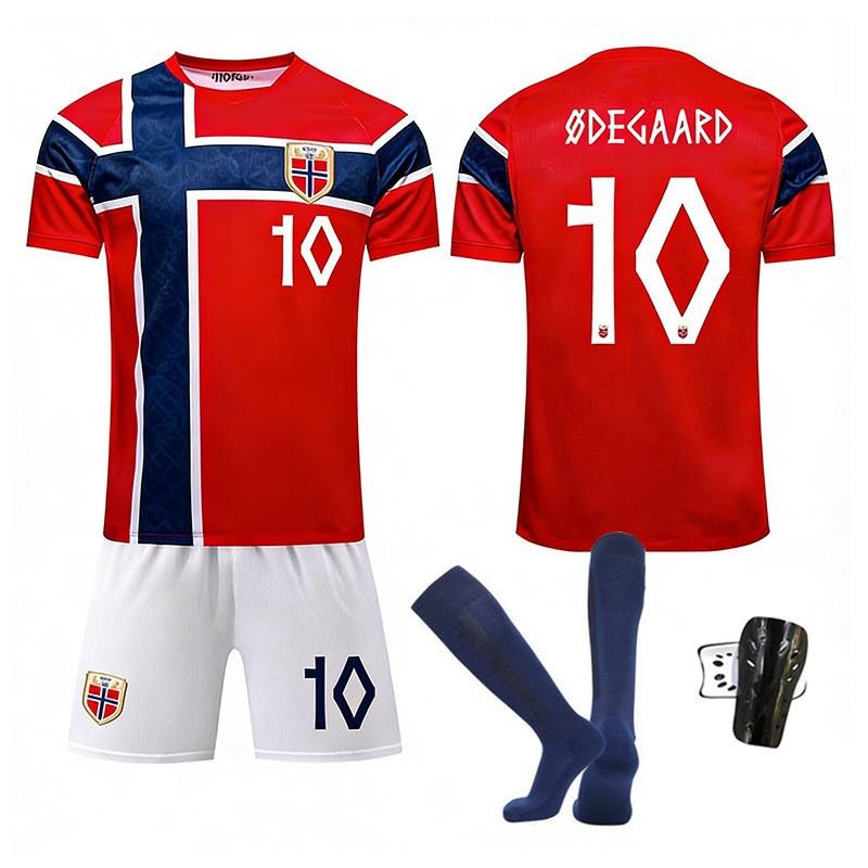 2026 USA, Kanada und Mexiko Weltmeisterschaft Norwegen Heimtrikot Nr.. 9 Harland Fußballtrikot 10 Erdgaard Sportanzug
