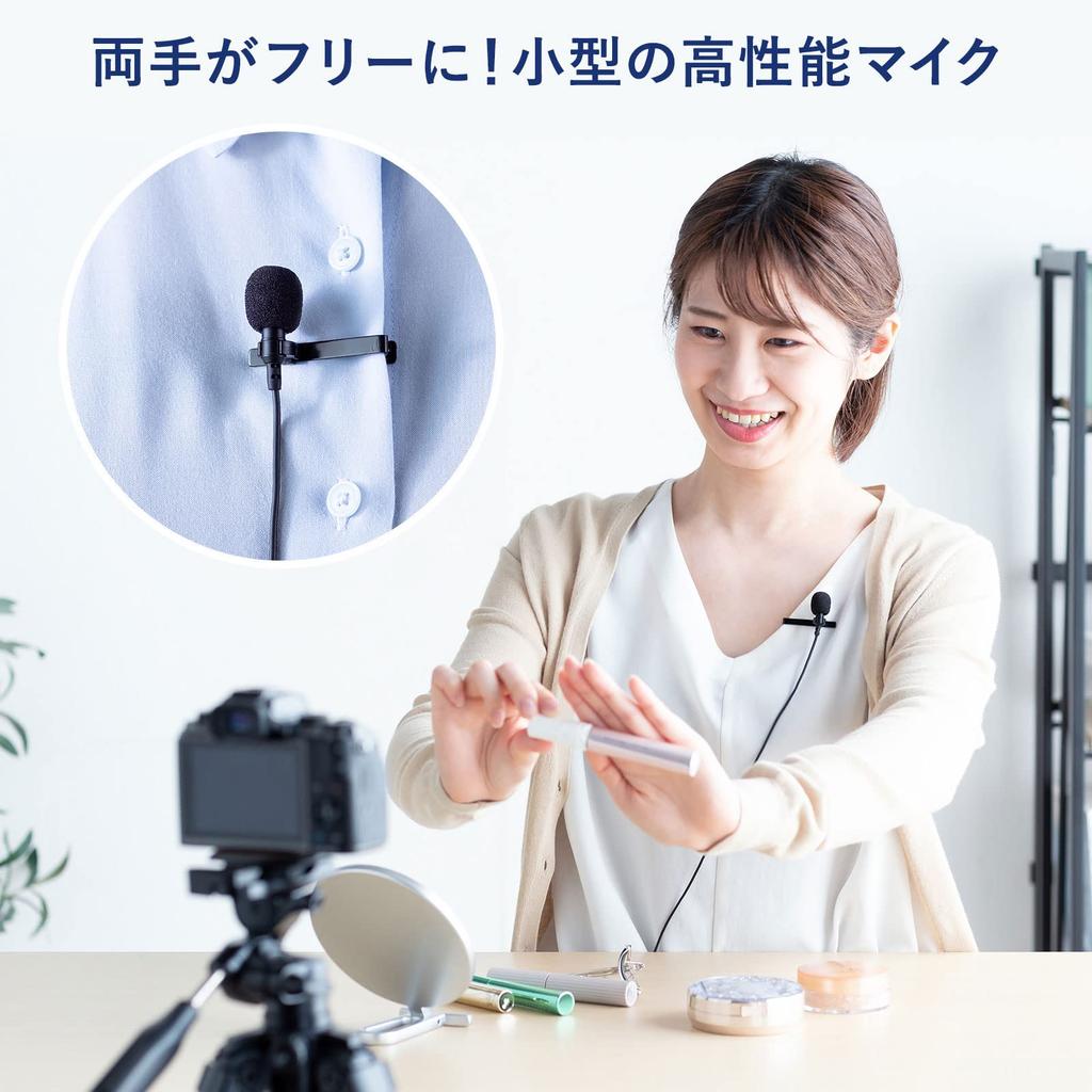 Sanwa Supply USB Pin Microphone High-Performance MM-MCU12BK