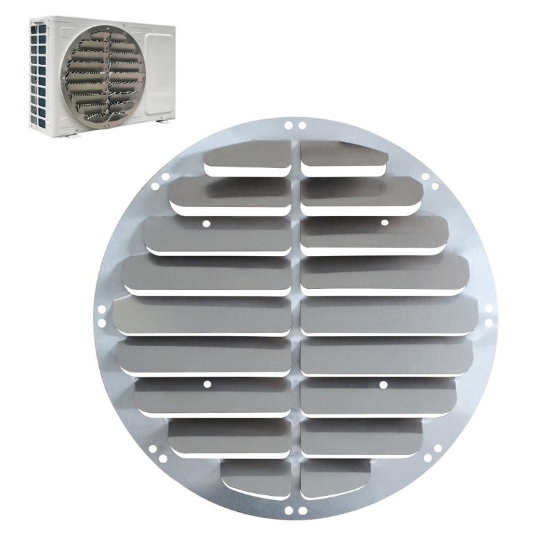 Stainless Steel Outdoor AC Condenser Wind Deflector Anti-Direct Blowing Air Vent Louver Cover Heat Pump Airflow Baffle Protector