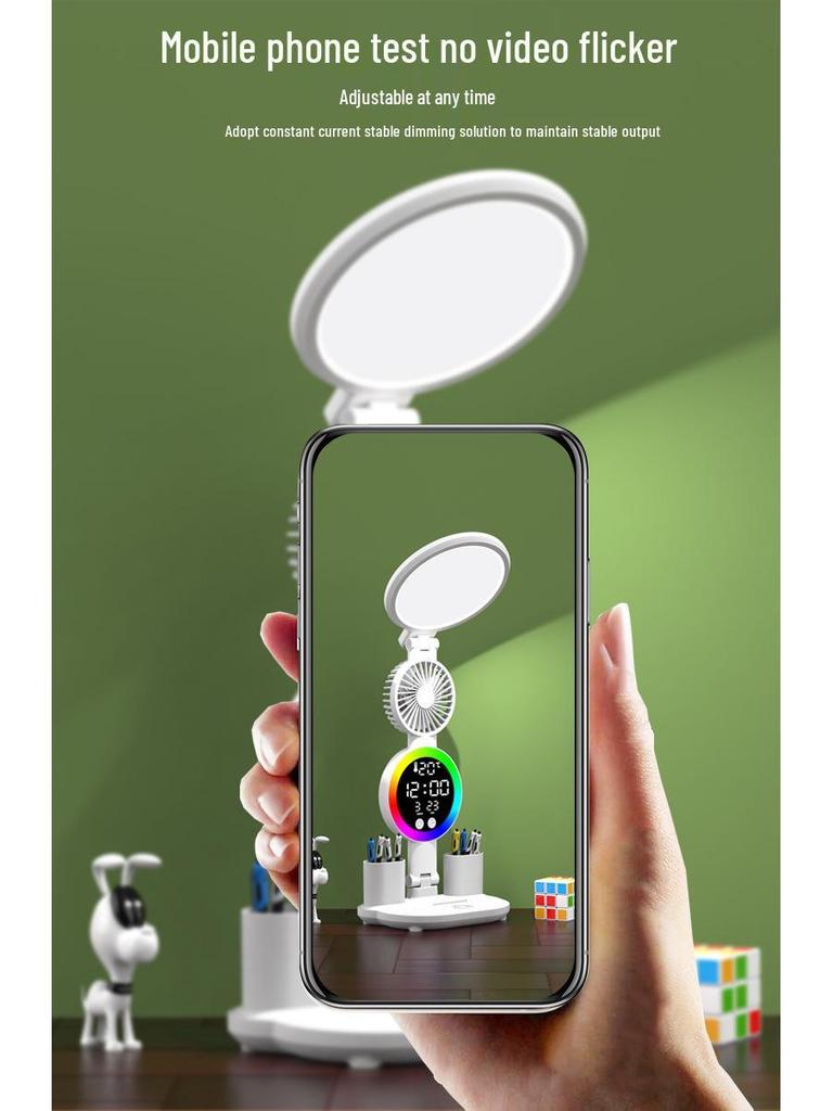 Rechargeable Dual-Use Desk Lamp with Eye Protection – Bright, Foldable, and Smart for Student Reading and Writing.