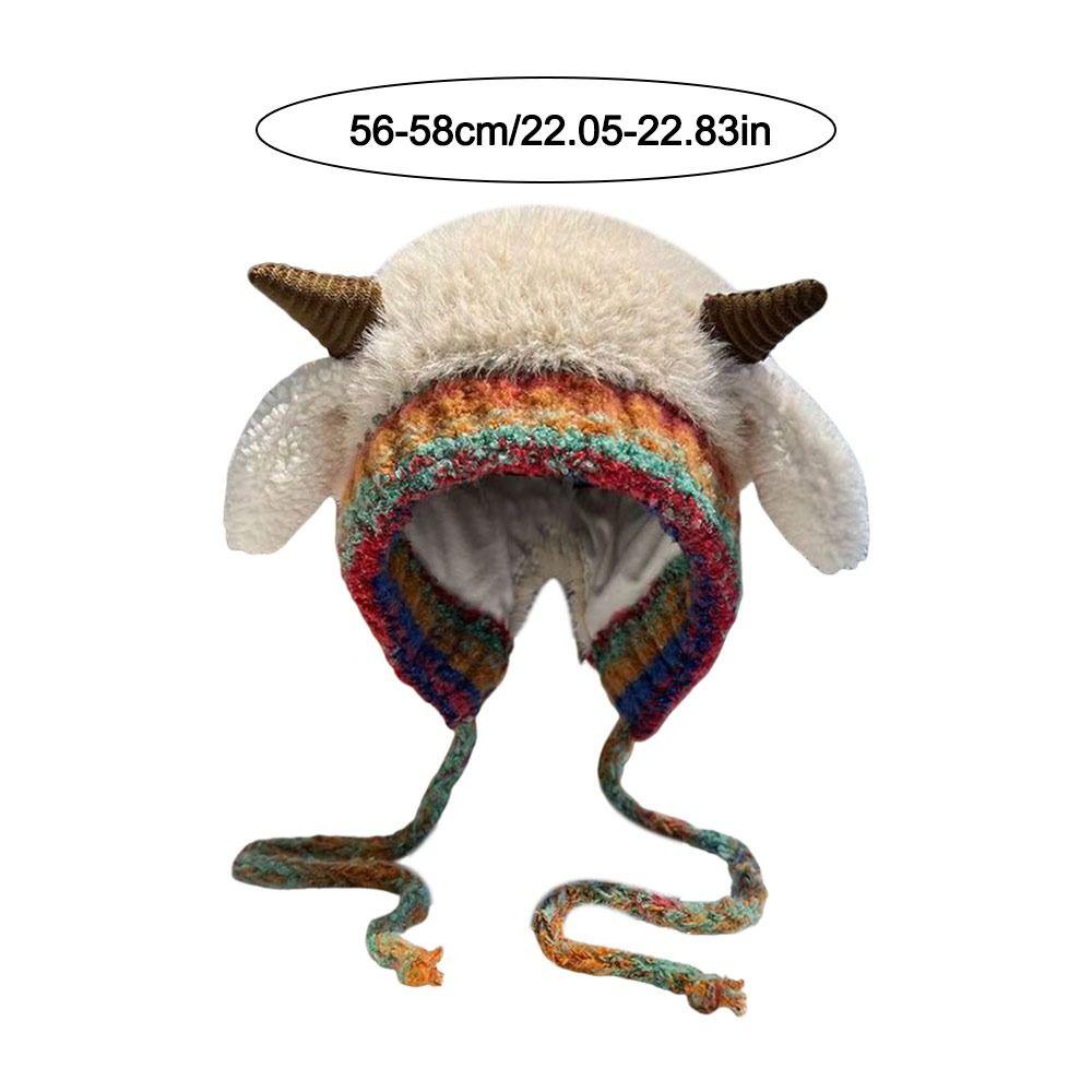 Fashion Thick Knitted Hat Warm Ear Protection Beanies Hat Pullover Hats