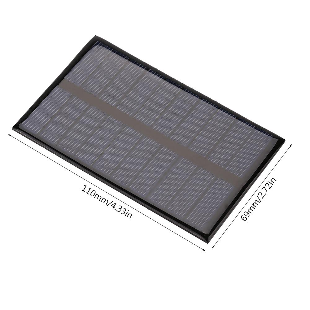 1.2W 5V Mini Portable Polycrystalline Solar Panel DIY Power Module Charger 110*69mm