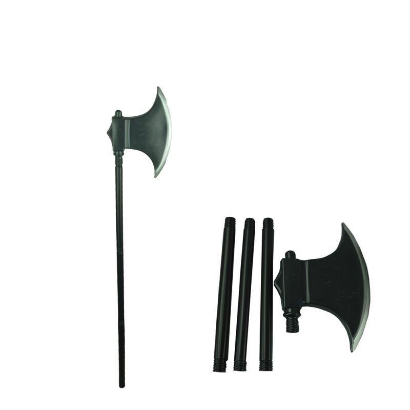 Пластиковый топор для Хэллоуина, реквизит, поддельный топор, вечерние украшения, аксессуары для выступлений 3 section single side axe