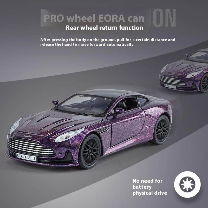 Maßstab 1/32 Aston Martin DB12 GT Sportwagen Legierung Diecast Metall Modellauto Ton und Licht Hobby Sammlerstücke Ornamente Geburtstagsgeschenk Jungen