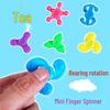 4cm Colorful Mini Fidget Spinner - Multi-Shape Stress Reliever Toy