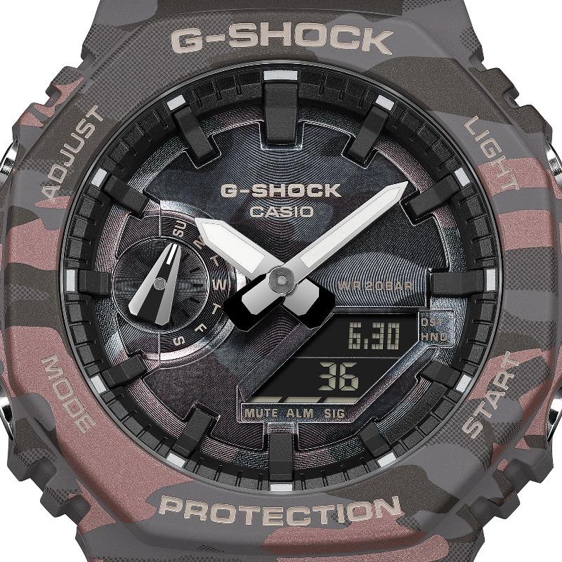 Casio G-SHOCK Men's Resin 200M Water Resistant Analog Shock Resistant Quartz Watch GA-2100CMD-8A