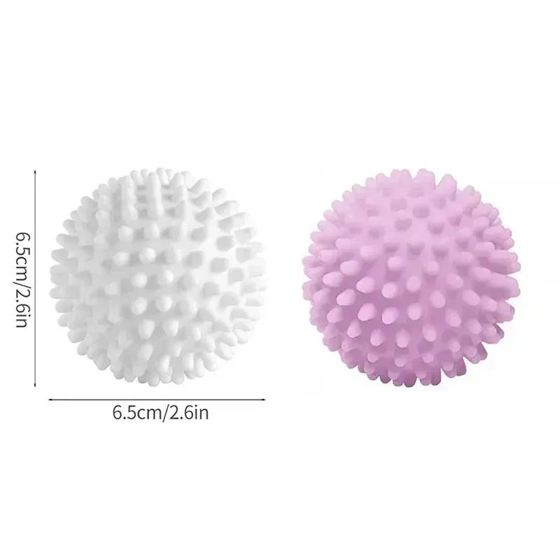 3/2/1pcs Reusable Laundry Balls PVC Dryer Ball Washing Machine Fabric Softener Clothes Cleaning Tool