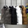 Corduroy vest down cotton vest autumn and winter brand vest men's thickened cotton jacket cotton coat