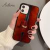Wood Cello Violin Phone Case for iPhone 17 Air 15 16 16e 11 12 13 14 Pro Max Plus Cover coque Fundas Shell