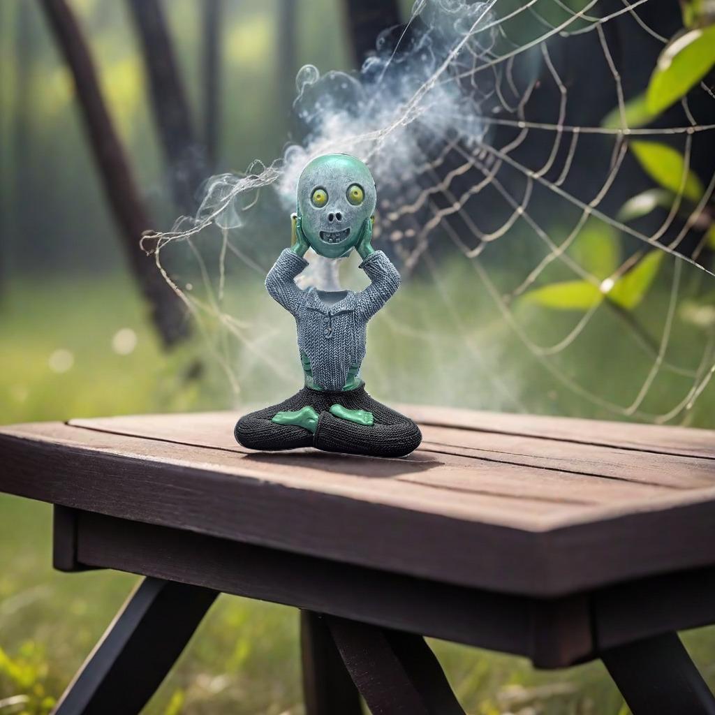 Halloween Horror Skelett Figuren Halloween Miniatur Yoga Skelett Figur Schädel Statue für Outdoor Gartenornamente