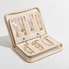 Transparent Jewelry Storage Book with Zipper Clear Pockets Thickened PVC Jewelry Holder Prevents Jewelry from Tangling Damage