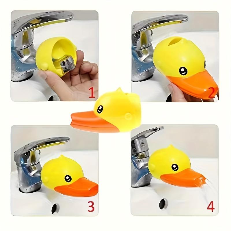 [1 Stück Silikon-Wasserhahnverlängerung] 1 Stück Silikon-Kunststoff-Wasserhahnverlängerung | Cartoon-Muster, Spritzschutz und Strömungsführung | Nicht für Trinkwasser