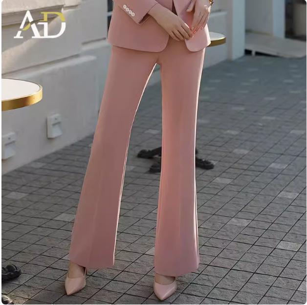 

Женский профессиональный вещательный костюм: Брюки палаццо премиум-класса с облегающим кроем XL