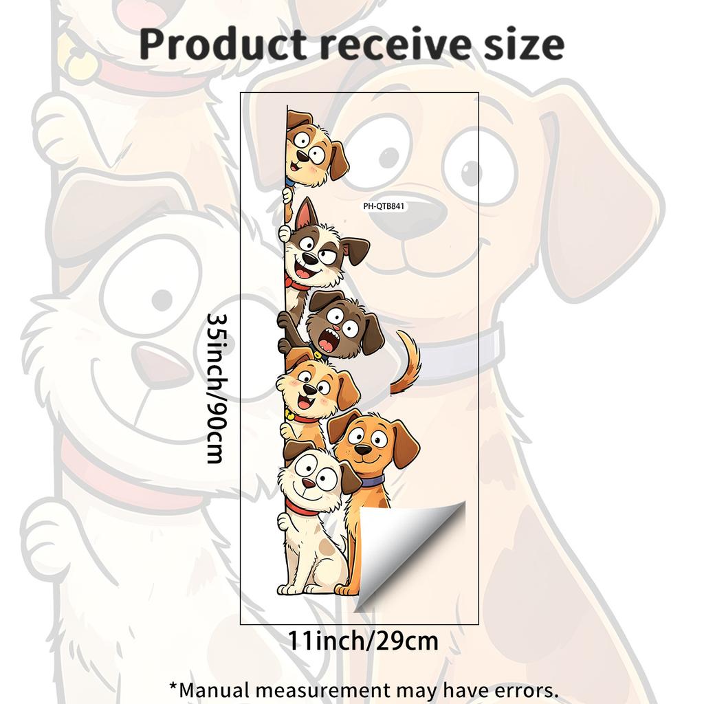 Cute Cartoon Cute Pet Wall Stickers Featuring A Combination of Cats and Dogs for Bedroom and Living Room Wall Decoration.