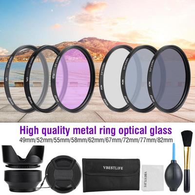 1Set 37mm 46mm 49mm 52mm 55mm 58mm 62mm 67mm 72mm 77mm Neutral Density Adjustable ND2 to ND400 Lens Filter Protector 72mm