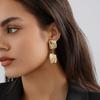 Stylish Geometric Crossborder Earrings Chic Gold Alloy Plated Statement Pieces