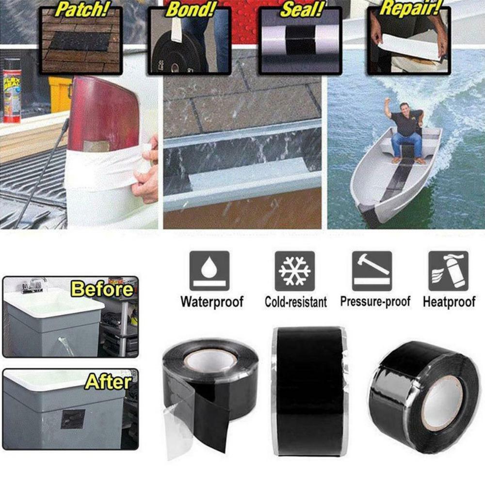 Adesivo Siliconico Super Resistente Impermeabile Sigillante Ripara Perdite Nastro Adesivo Isolante per Condotti