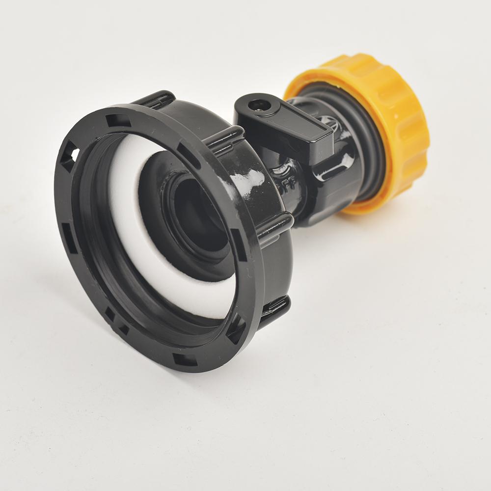 1000L IBC Tank Adapter with 1/2" and 3/4" Garden Hose Quick Connect - Universal Plastic Hose Faucet Connector Replacement Tool