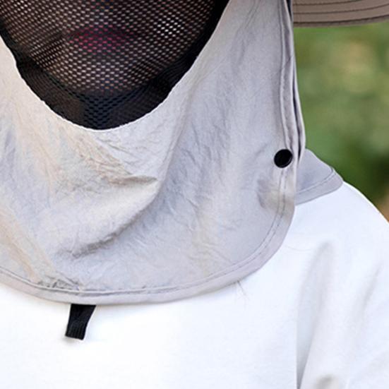 Solární klobouk s klopou na krk a ochranou proti UV záření UPF 50+