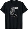 Unisex Whom Owl T-Shirt Funny Grammar Nerd Sarcastic Graphic Novelty Tee