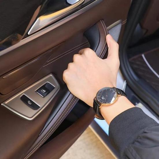 2 st Svarta Innerdörrshandtag Draghandtagsskydd För 2018- BMW G30 G31 520 530 540 550