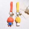Scary Series Killer Doll Keychain Halloween Themed Silicone Keyring For Birthdays