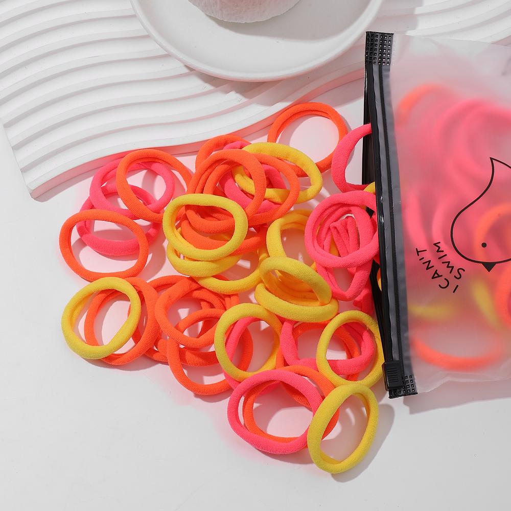 20/50Pcs Women Girls Basic Hair Band 4.5cm Simple Solid Colors Elastic Headband Hair Ropes Ties Hair Accessories Ponytail Holder