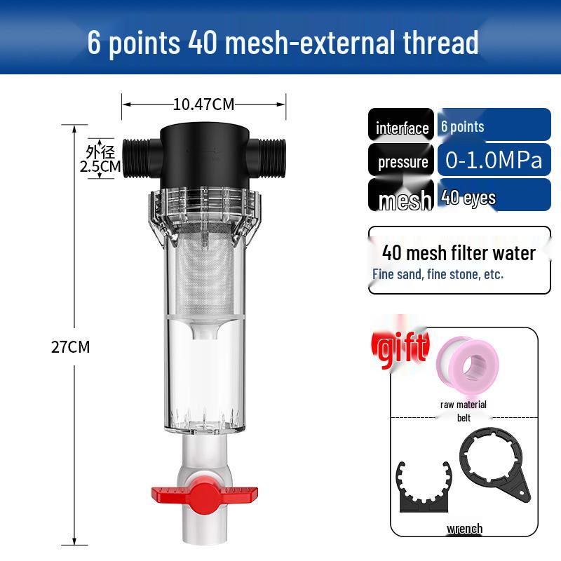 Large Capacity Fish Tank Pre-Filter and Waste Separator Pipeline