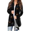 Women's Halloween Print Long Sleeve Front Cardigan Printed Top Lightweight Jacket