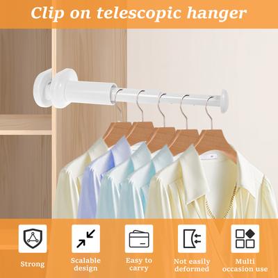 3Pcs Travel Clothes Hangers Retractable Clothes Drying Rack Portable No Drilling Installation Laundry Hanger for Travel and Home