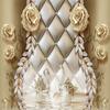 Photo 3D Gold Soft Shell Jewelry Floral Art Mural Modern Living Room Sofa Tv Background Mural Wallpaper