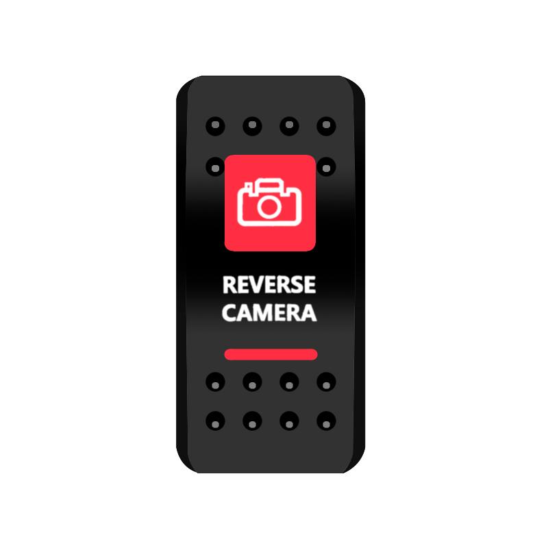 BANDC Boat Rocker Switch Cover (No Switch) Red Marine Dash Cap Labels for RV Heater Carling Switch Car Jeep Wrangler Accessories