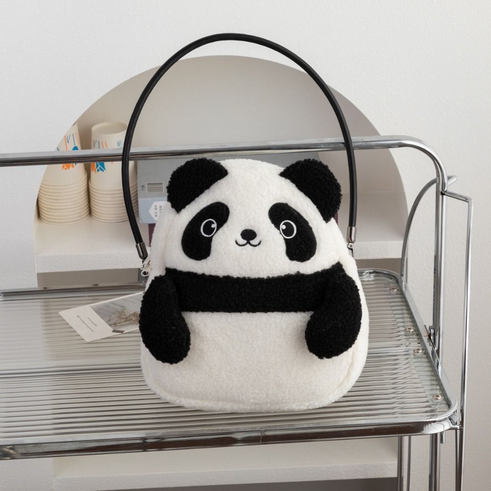 Soft Panda Shoulder Bag Sweet Student Schoolbag Plush Rabbit Handbag Travel/Outdoor