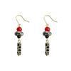 Handmade Red Agate Tassel Earrings: Retro Ethnic Style with a Chinese Vintage Flair