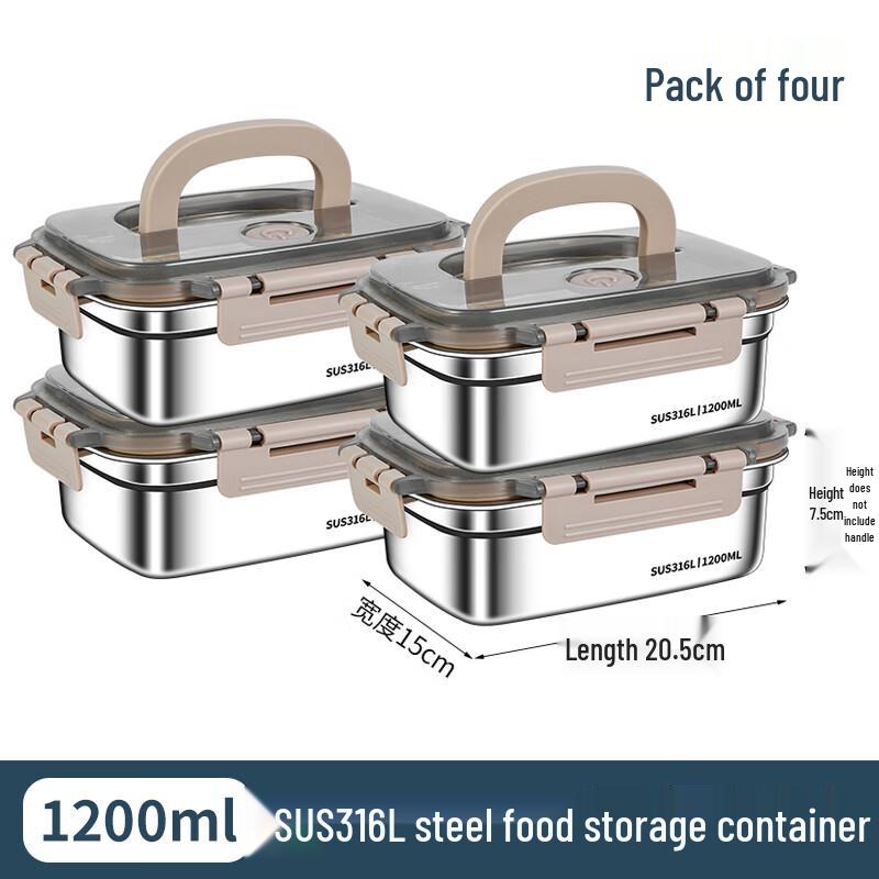 316 Stainless Steel Food Storage Container