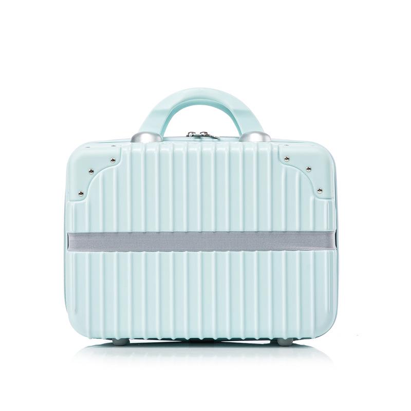 Retro Suitcase Set: 14" Women's Cosmetic Bag & 16" Men's Carry-On Luggage Gift Box.