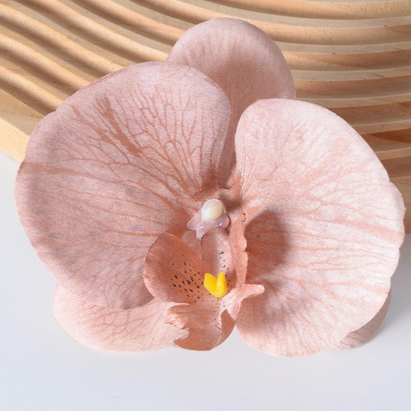 Brooch Diy Jewelry Making Craft Simulated Flower Handmade Accessories Headdress Butterfly Orchid Flower Decoration Hairpin Gift