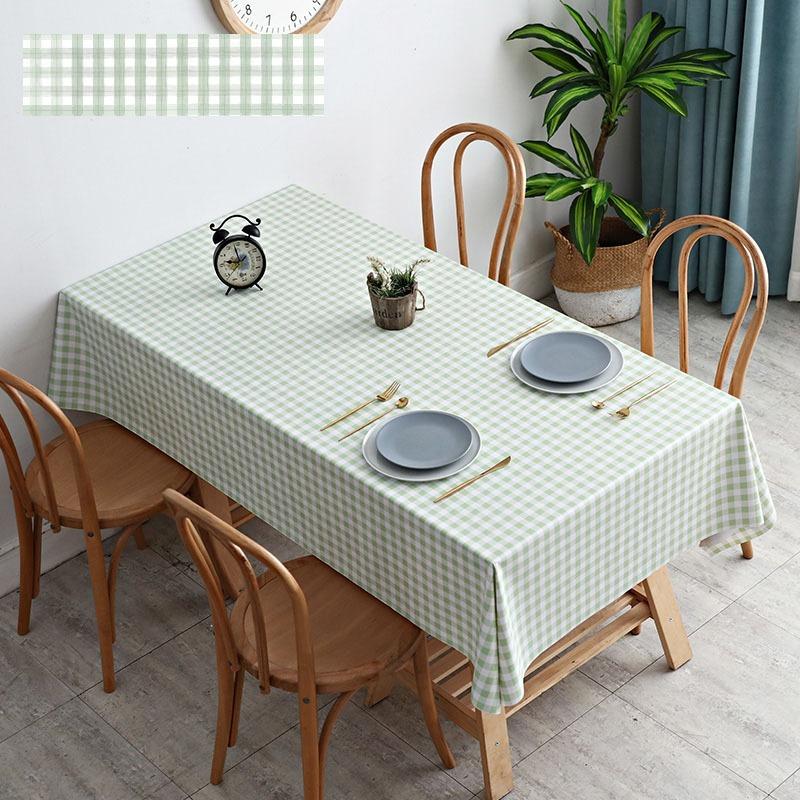 Waterproof PVC Tablecloth Oil Resistant Washable Table Pad Decorative Dining Table Cover for Home Trendy Ins Style Home Decor