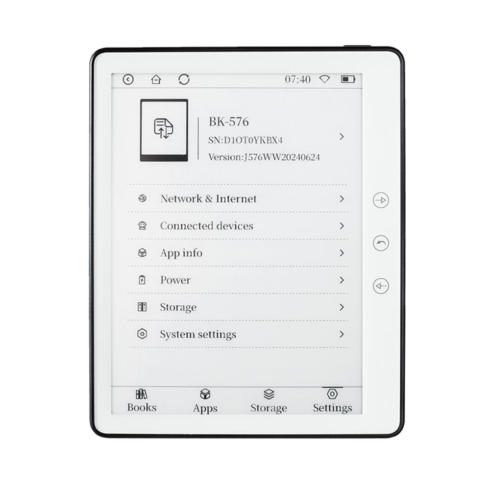 Ebook Reader Device 5.76 E ink Display 16GB High Res Android 8.1 WIFI Long Battery Comfortable Grip E Readers Devices